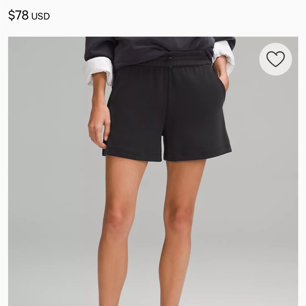 Lululemon Softstreme Highrise Short 4” Size 6 Drawstring Shorts